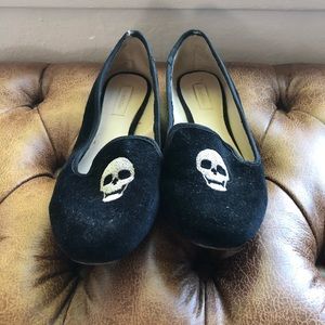 Zara skull flats